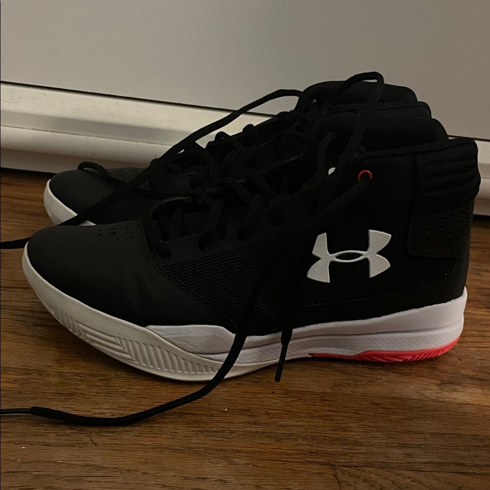 Under Armour Black and White Athletic Shoes